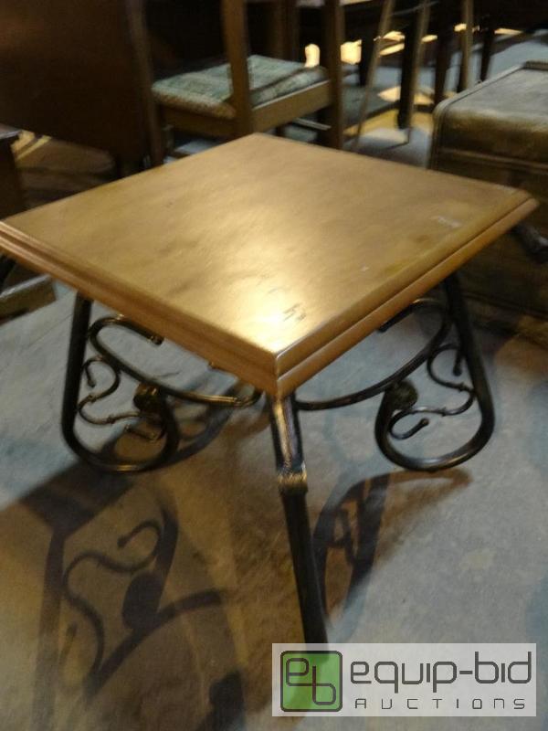 lot 586 image: Solid Wood End Table