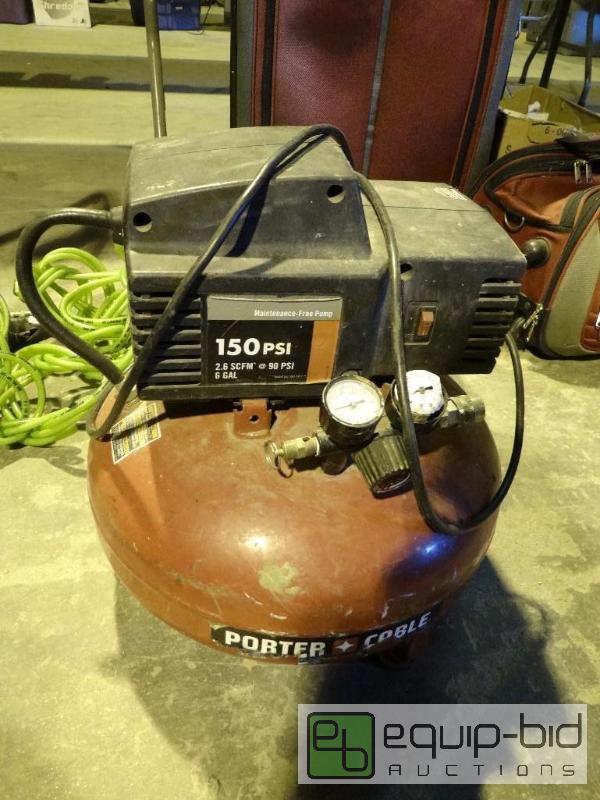 lot 8 image: Porter Cable Air Compressor