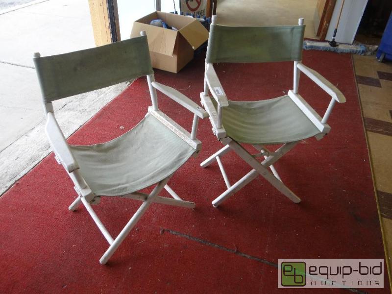 lot 1270 image: Lot of 2 directors chairs....