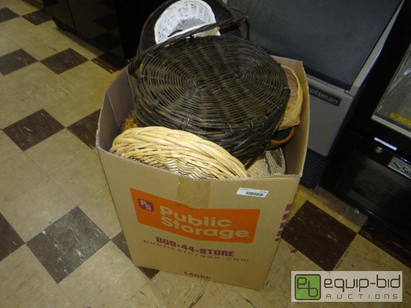lot 1276 image: Box full of baskets....