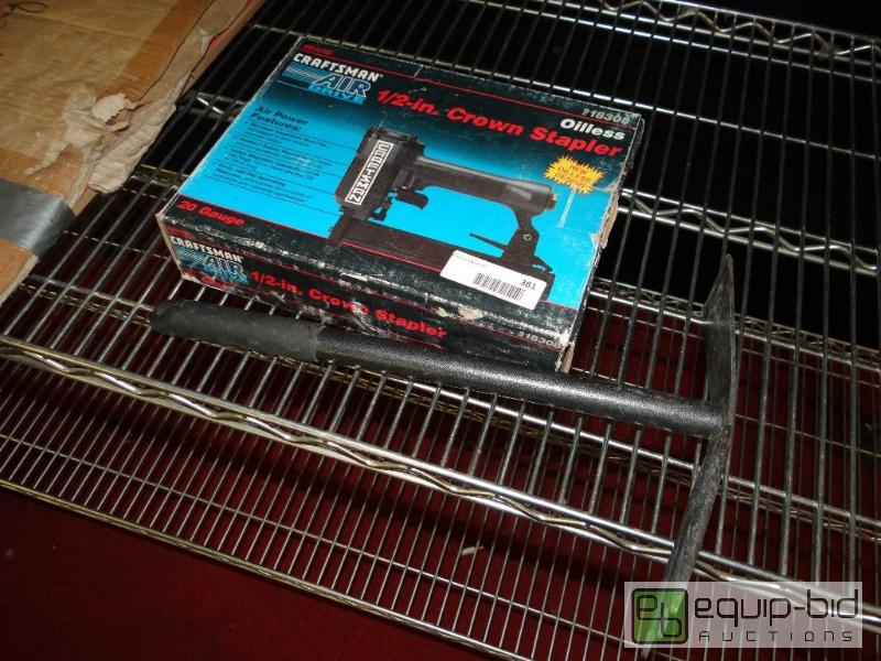 lot 381 image: Craftsman 12&quot crown stapler in box and ...
