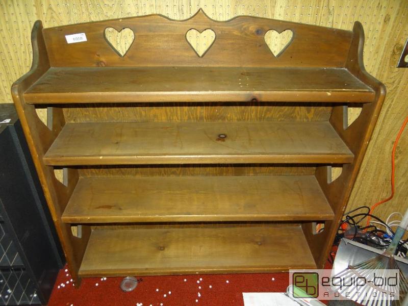 lot 399 image: Wood book shelf with 4 shelves....