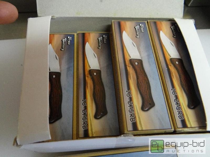 lot 404 image: Lot of 11 new small faux wood handle pocket k...
