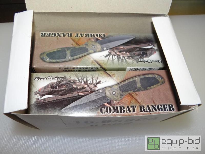lot 405 image: Lot of 4 new combat ranger pocket knives....