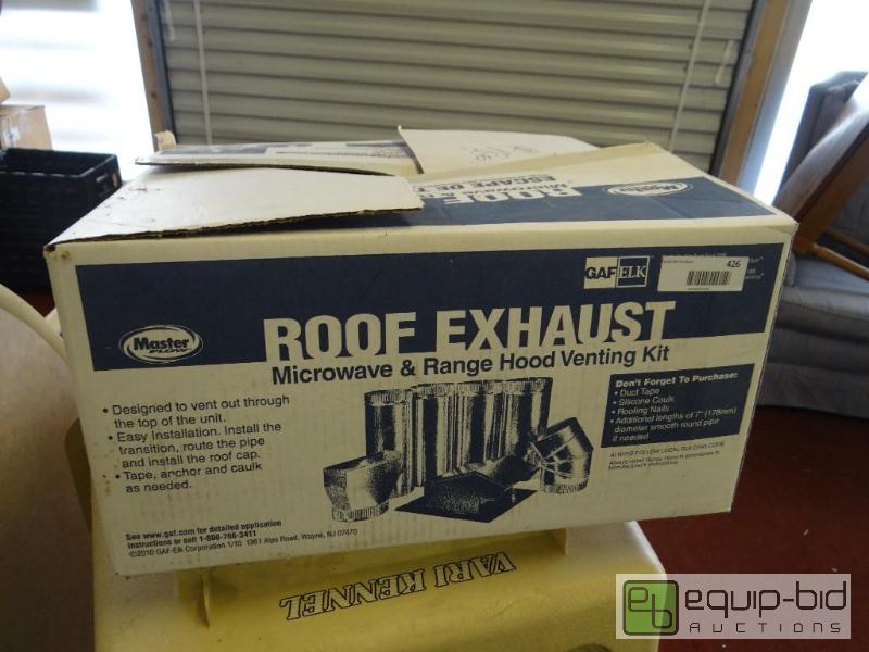 lot 426 image: Microwave &amp range hood vent kit....