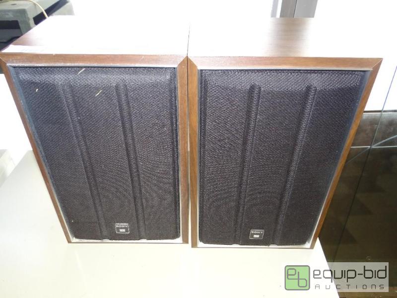 lot 491 image: Pair of vintage Sony speakers....