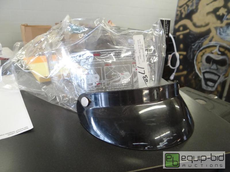lot 498 image: 2 motorcycle helmut visors. 1 is new....