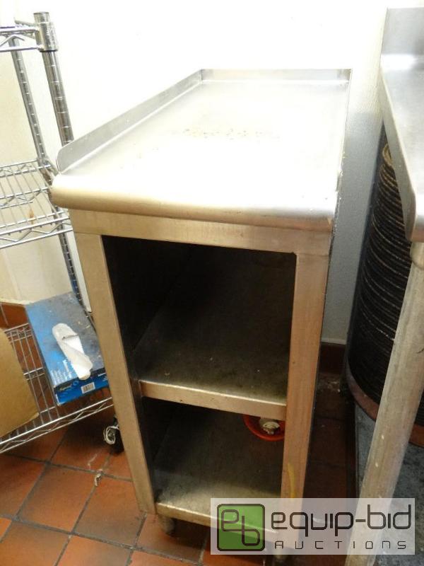 lot 1009 image: Stainless Top Side Storage Cabinet