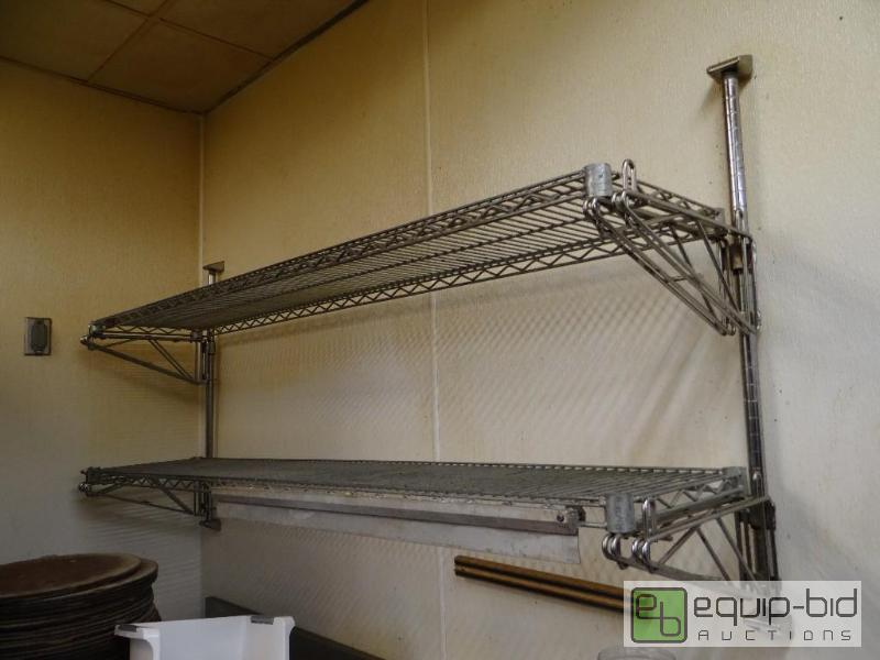 lot 1023 image: Metal wire Shelving