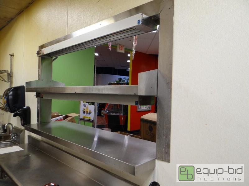 lot 1024 image: (2) Hatco Strip Heater   w Pass Thru Stainless Shelf
