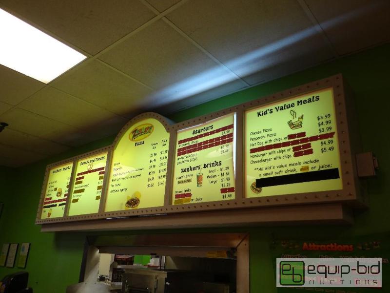 lot 1060 image: Back Lighted Menu Board