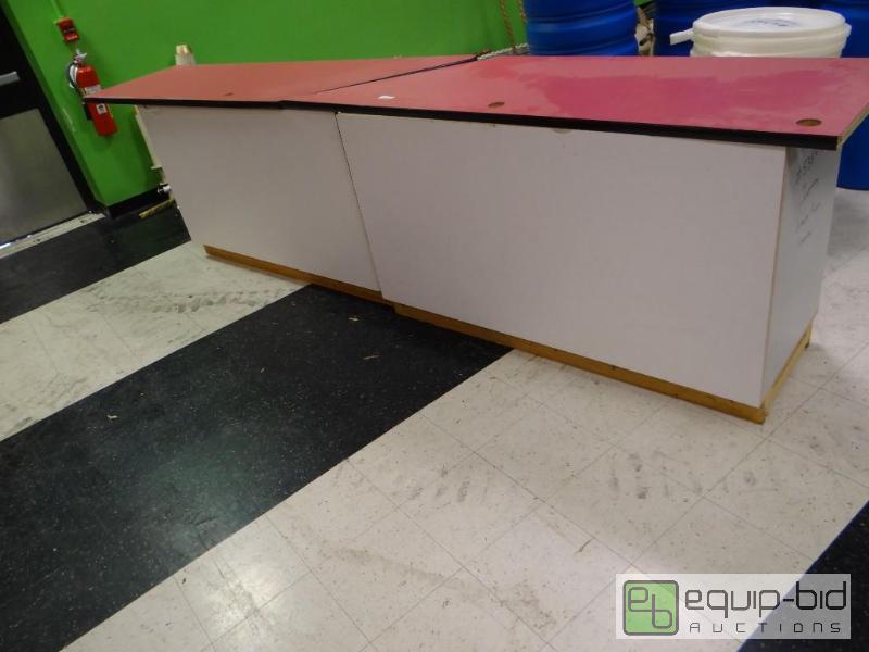 lot 1082 image: Pressed Wood Countertop Tables