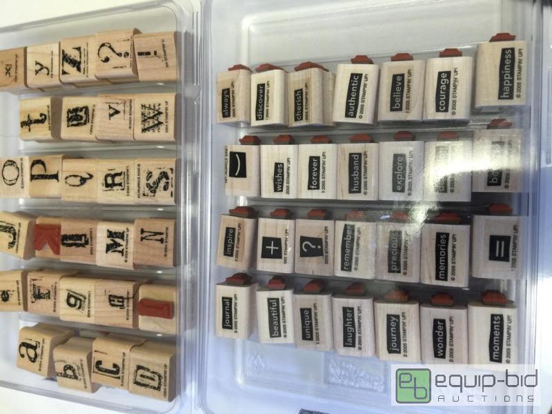 lot 110 image: Craft stamps great for scrapbooking making yo...