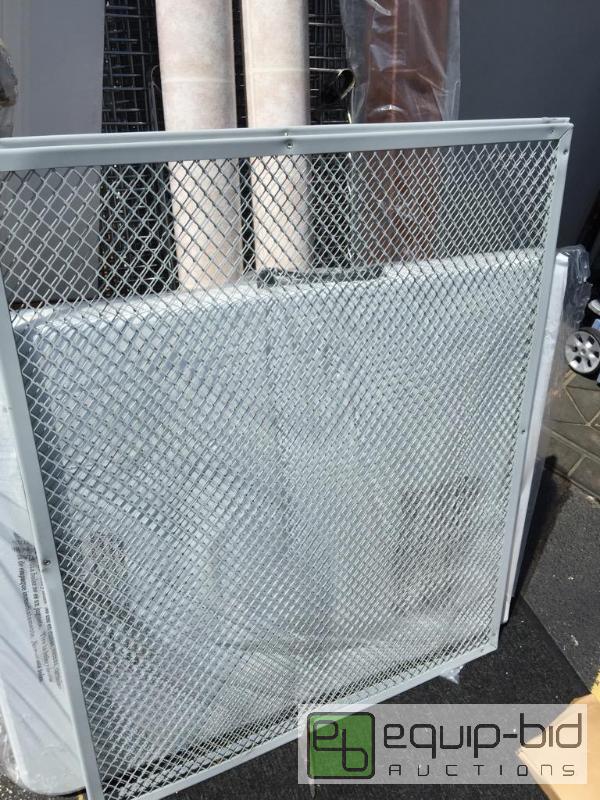 lot 117 image: Two 31&quot x 38&quot aluminum mesh wire...