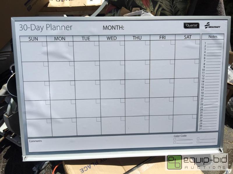 lot 118 image: New three-foot by 2 foot 30 day planner marke...