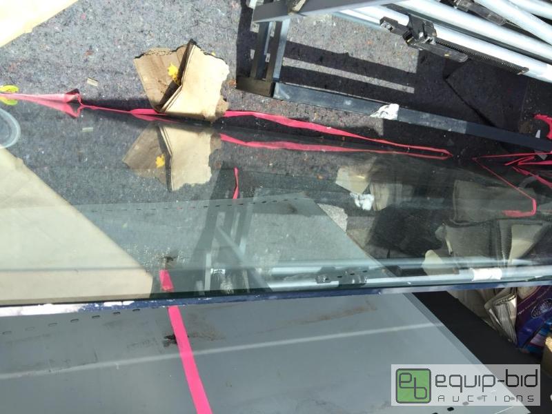 lot 120 image: 40&quot x 72&quot thick beveled edge glass ...