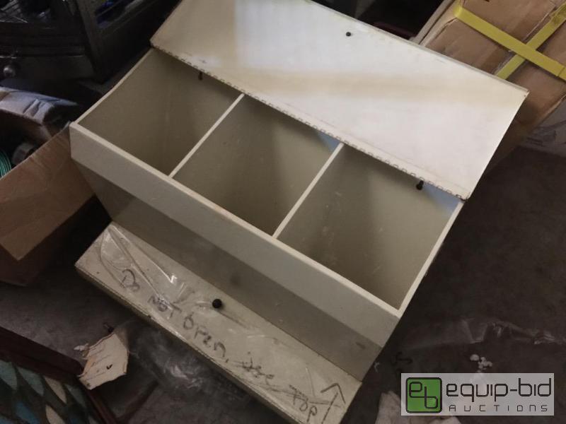lot 179 image: Metal wall mount plaster been holds three dif...