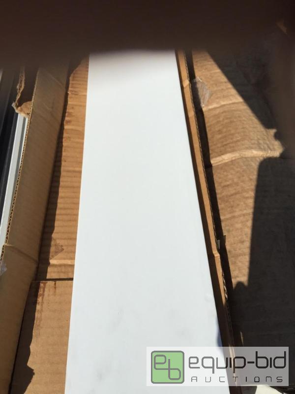 lot 184 image: Flat white trim three-quarter inch thick 5 in...