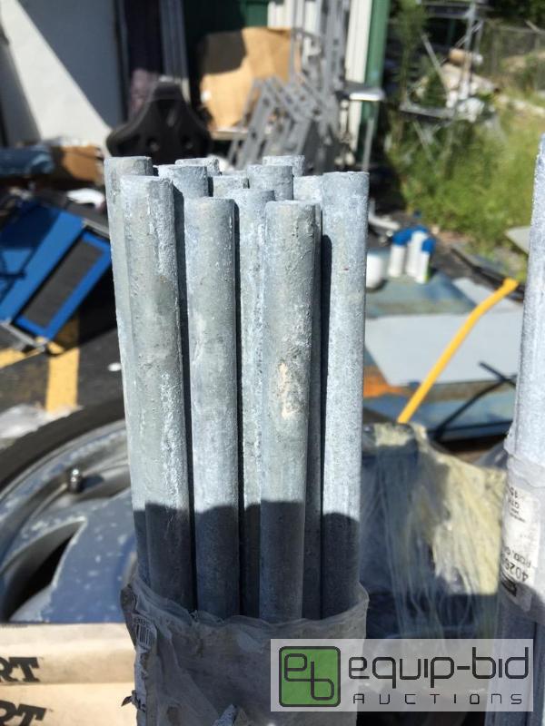 lot 187 image: One lot of 15 5 foot steel rods three eights ...