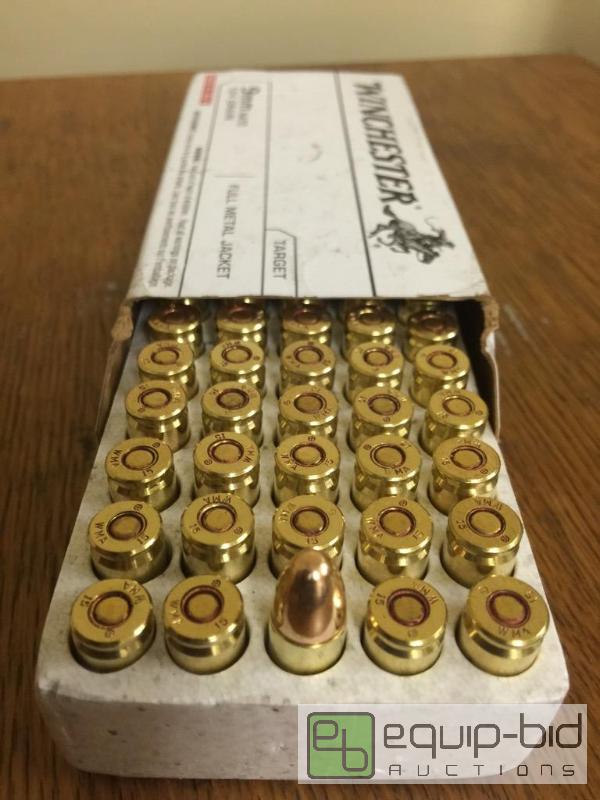 lot 54 image: Winchester 9 mm cartridges box of 50...