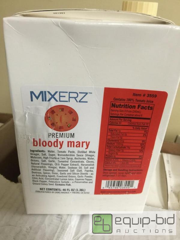 lot 65 image: Case lot of 12 bloody Mary mix premium 46 oun...