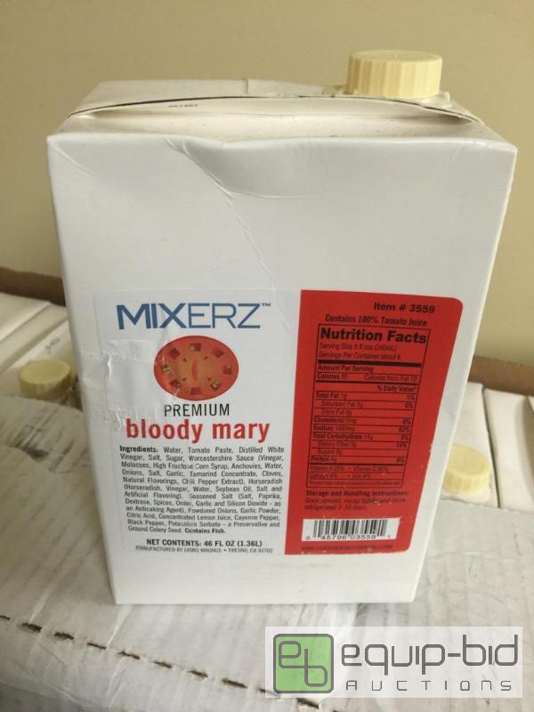 lot 66 image: Case lot of 12 premium bloody Mary mix 46 ful...