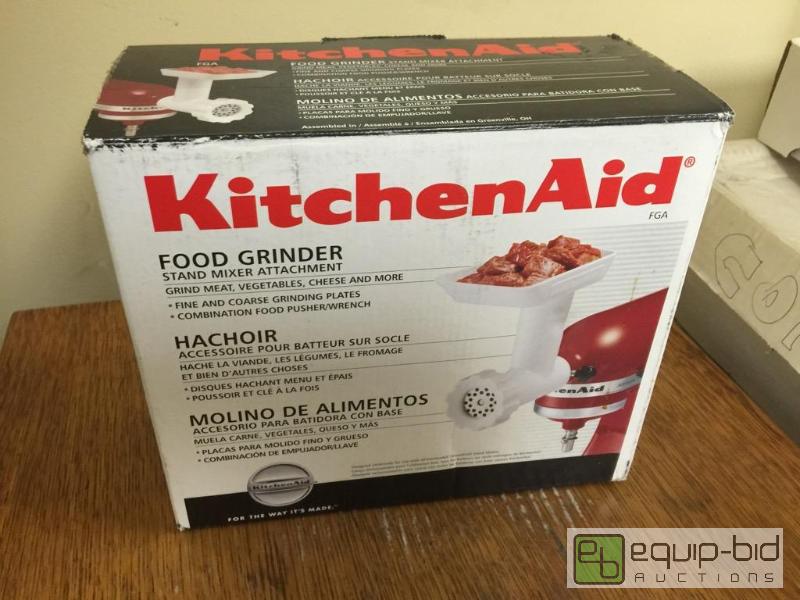 lot 8 image: KitchenAid food grinder attachment...