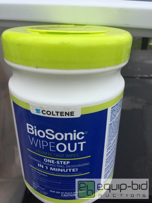 lot 89 image: Six tubs of bio sonic disinfectant wipes...