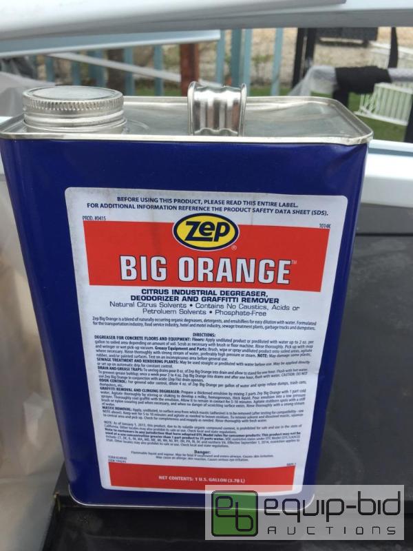 lot 93 image: 1 gallon of zap big orange citrus industrial ...
