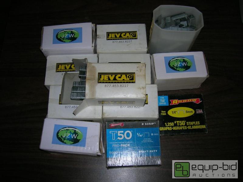 lot 3222 image: Large Lot of 10 Boxes of 50,000 Staples