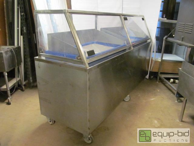 lot 3024 image: WORKING Ice Down Display Case