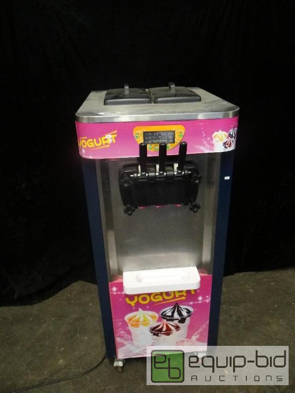 lot 1479 image: Two Flavor Ice Cream Machine on Casters