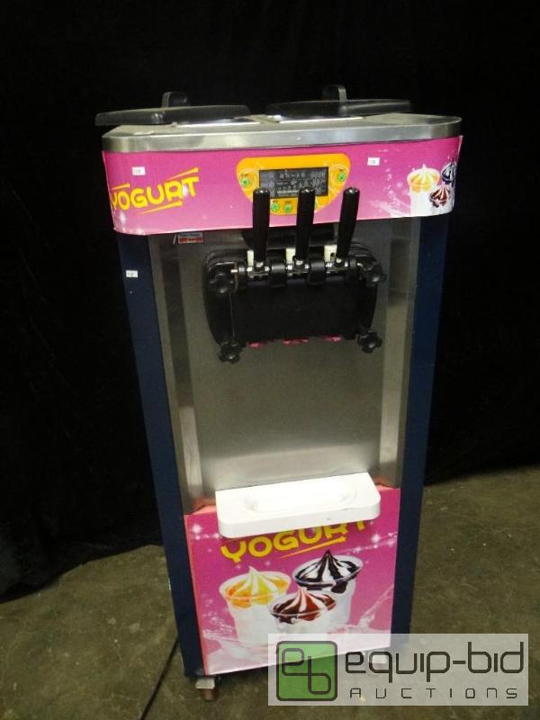 lot 1480 image: Two Flavor Ice Cream Machine on Casters