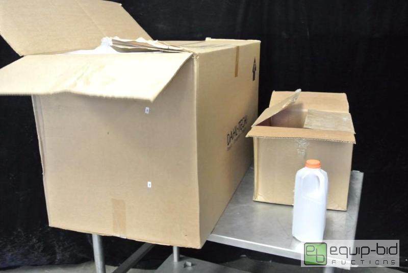 lot 1517 image: Lot of Three Cases of Half Gallon Milk Jugs and Case of Lids