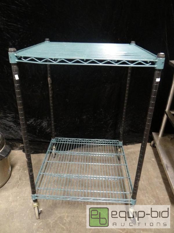lot 1594 image: 2 Tier Rack on Casters