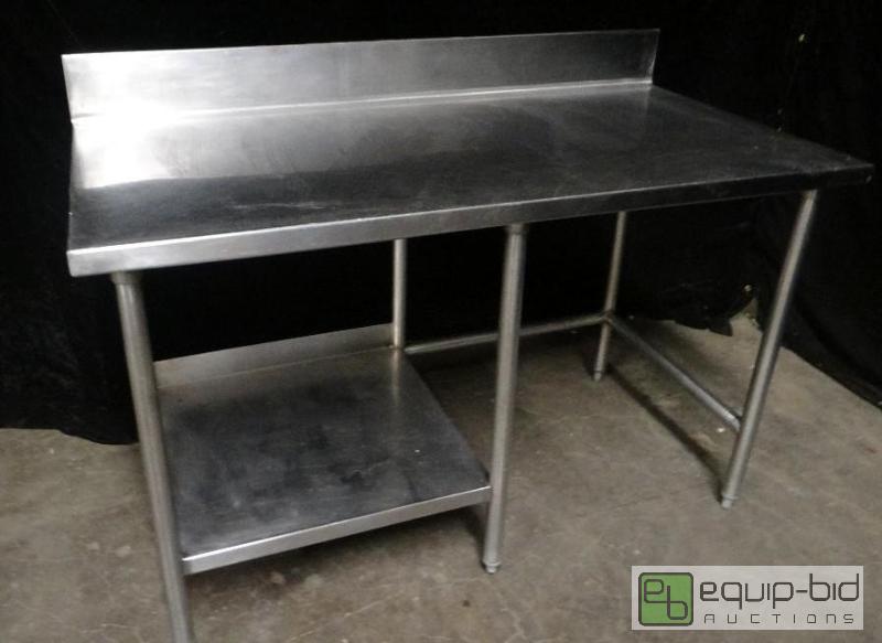 lot 7309 image: All Stainless Table with Under Shelf