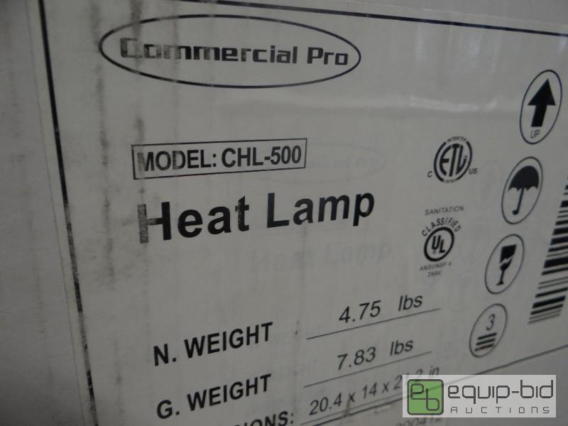 lot 7333 image: New in Box Commercial Pro Double Light Food Warmer on Stand