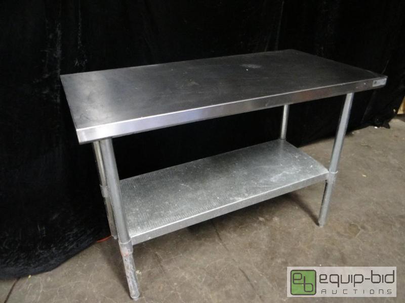 lot 7348 image: Stainless Steel Table with Undershelf