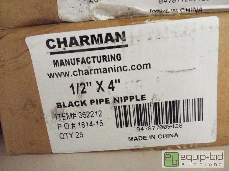 lot 1272 image: NEW12&quotx4&quot Black Pipe Nipple&...
