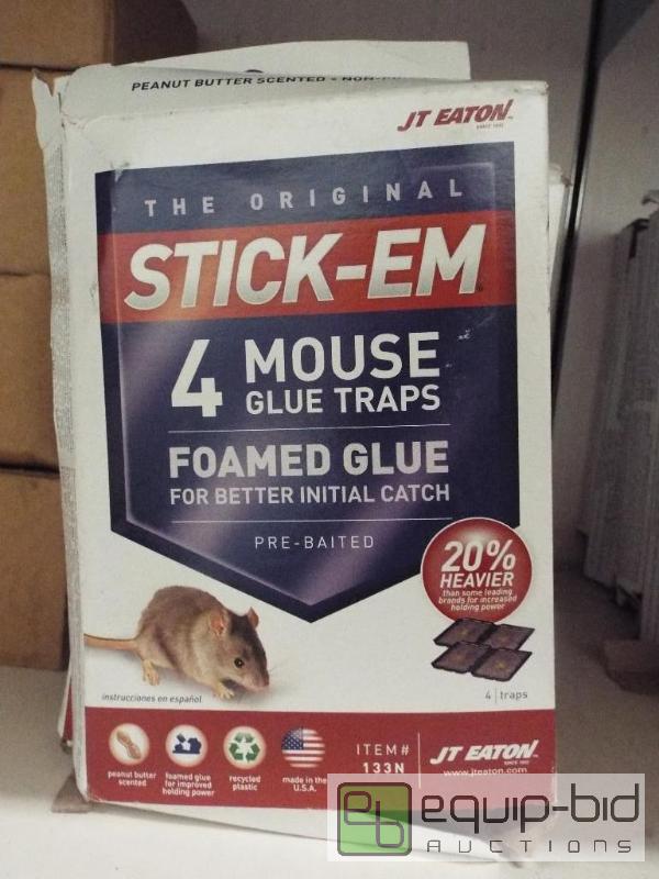 lot 1275B image: Stick-EM 4 Mouse Glue Traps    Qty 10  May ha...