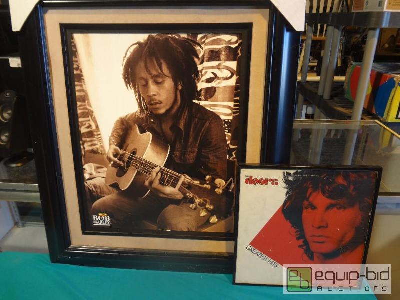lot 12 image: Bob Marley and The Doors Wall Art
