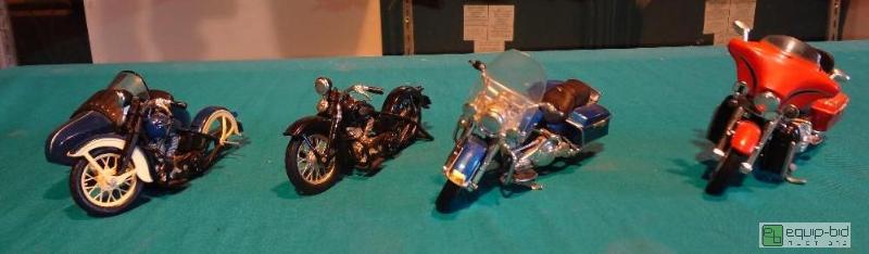 lot 129 image: (4) Harley Davidson Motorcycle Collectibles