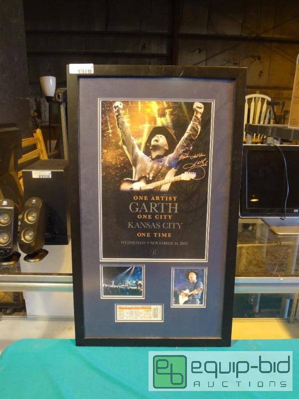 lot 14 image: Garth Brooks Framed Art