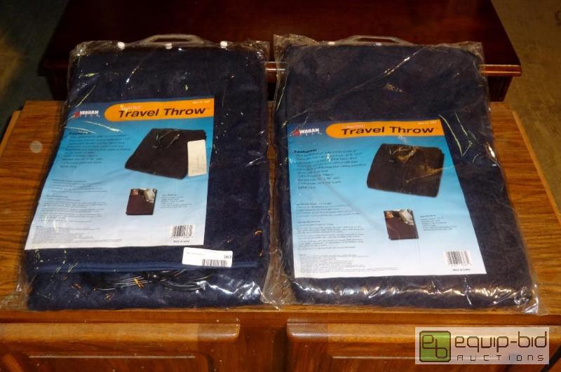 lot 163 image: Pair of Fleece Travel Throws