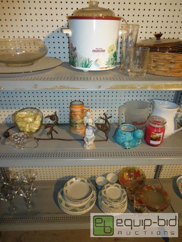 lot 193 image: 3 Shelves Full of Knick Knacks