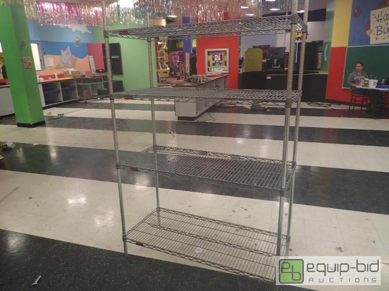 lot 1103 image: 4 Tier Metal Wire Rack