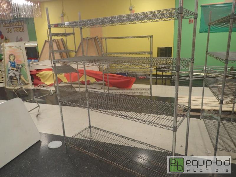 lot 1104 image: 4 Tier Metal Wire Rack