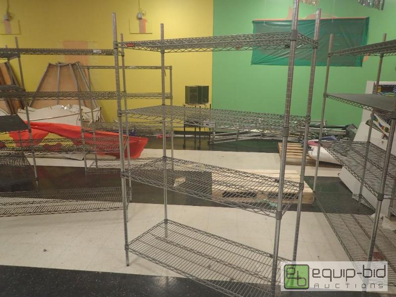 lot 1105 image: 4 Tier Metal Wire Rack
