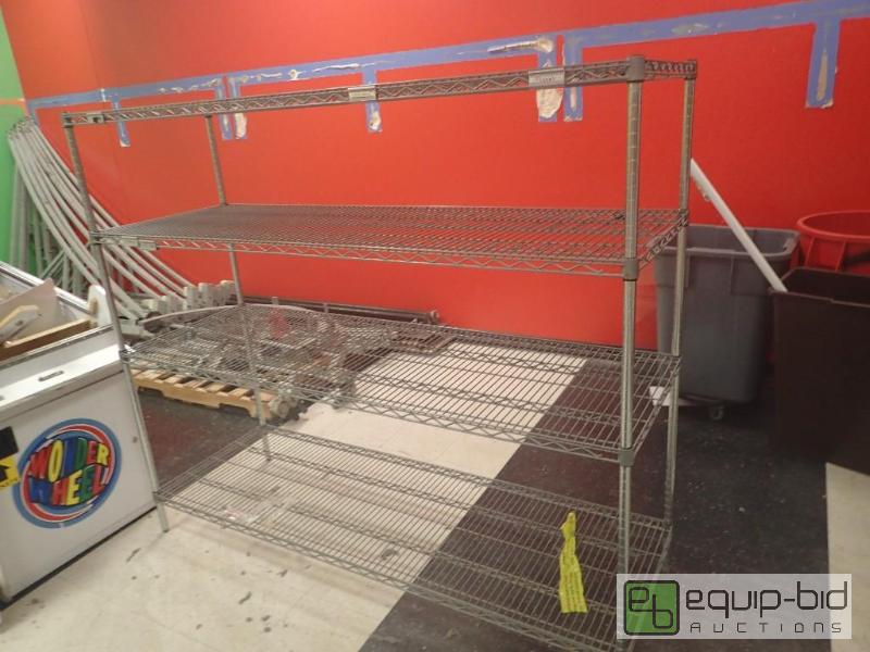 lot 1108 image: 4 Tier Metal Wire Rack