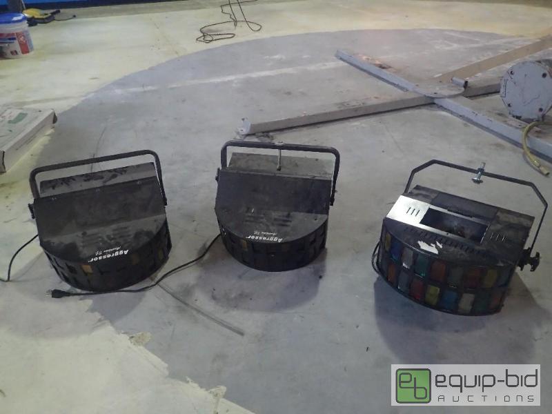 lot 2102 image: (3) Aggressor Multi Color Lamps